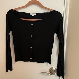 Black long sleeve button down